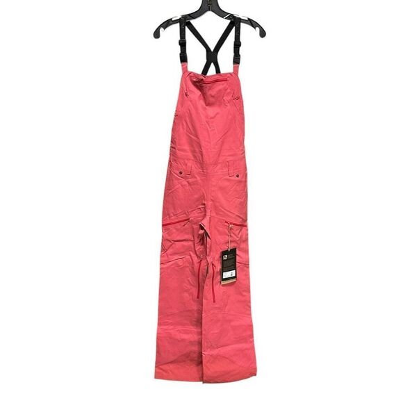 New Flylow Chili Foxy Bib Overalls M Snow Boarding Skiing - Picture 1 of 9